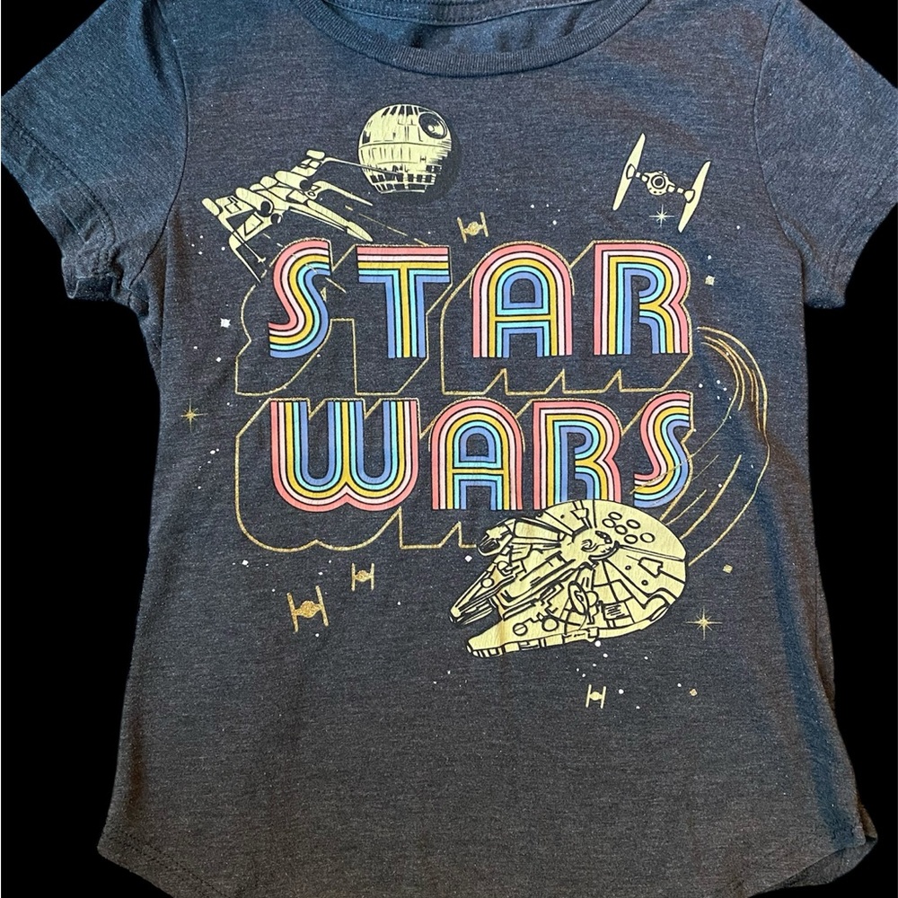 Girls Star Wars Super Cute Shirt. Size 7/8